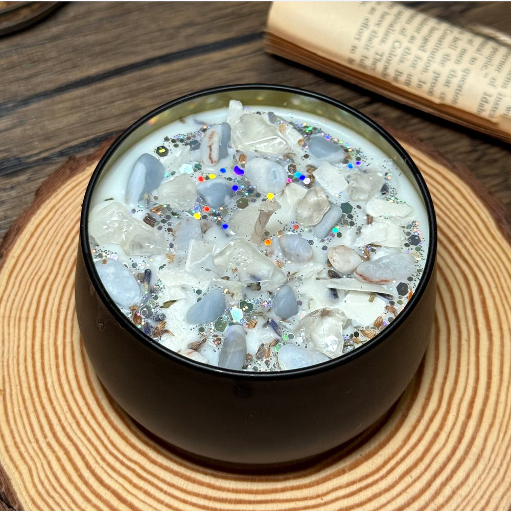 Blue Coral Soy Candle by MoonChild Tarot UK - Petite Belle