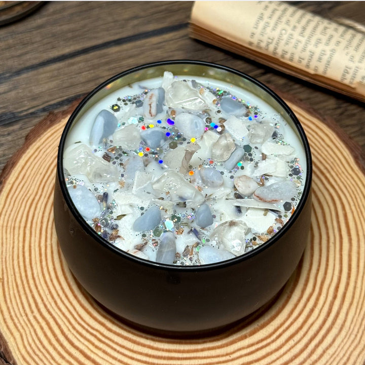 Blue Coral Soy Candle by MoonChild Tarot UK - Petite Belle