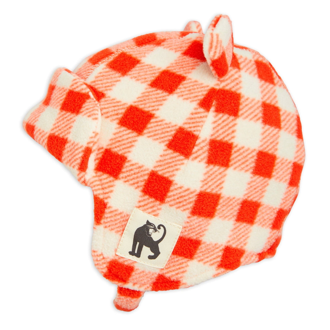 Gingham Fleece Hat by Mini Rodini - Petite Belle