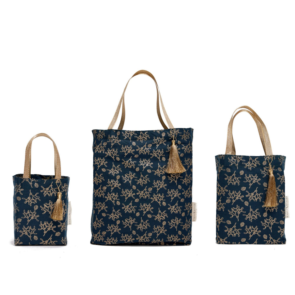 Mistletoe Reusable Gift Tote Bags by Paper Mirchi - Petite Belle