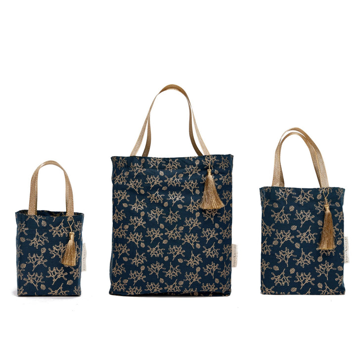 Mistletoe Reusable Gift Tote Bags by Paper Mirchi - Petite Belle