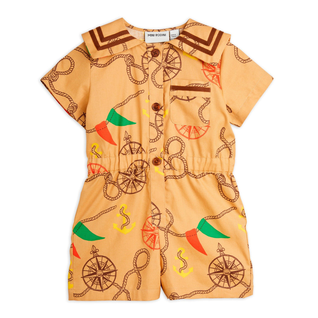 Nautical Woven Jumpsuit by Mini Rodini - Petite Belle