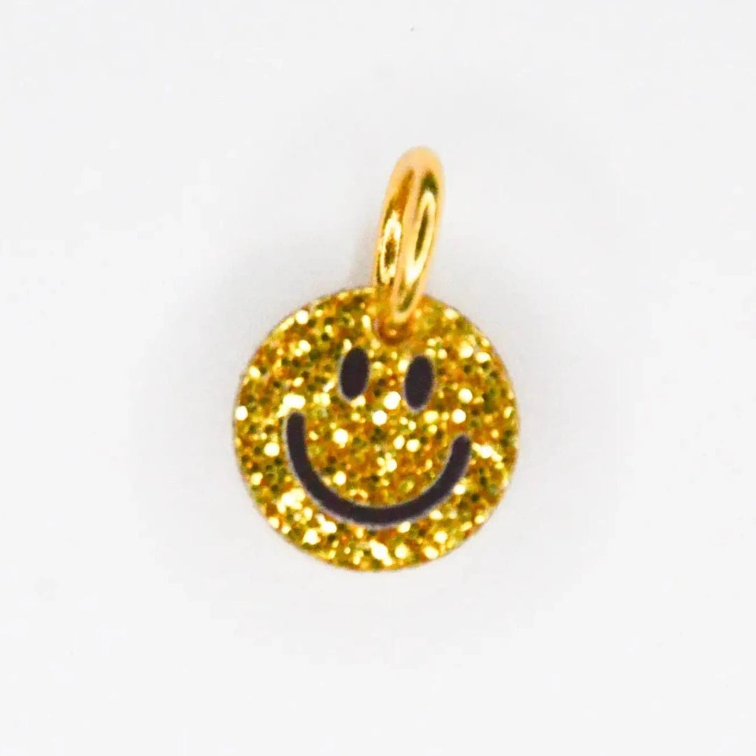 Smiley Gold Charm by Feestbeest Kids - Petite Belle