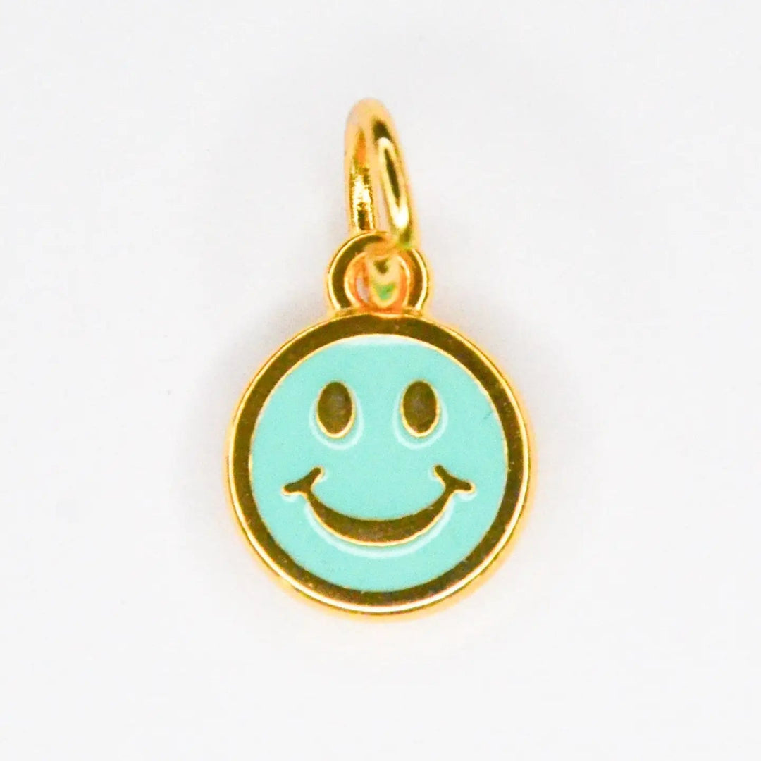 Smiley Turquoise Charm by Feestbeest Kids - Petite Belle