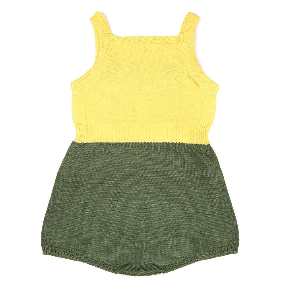 Ahoy Sunsuit Seaweed Green by Knit Planet - Petite Belle