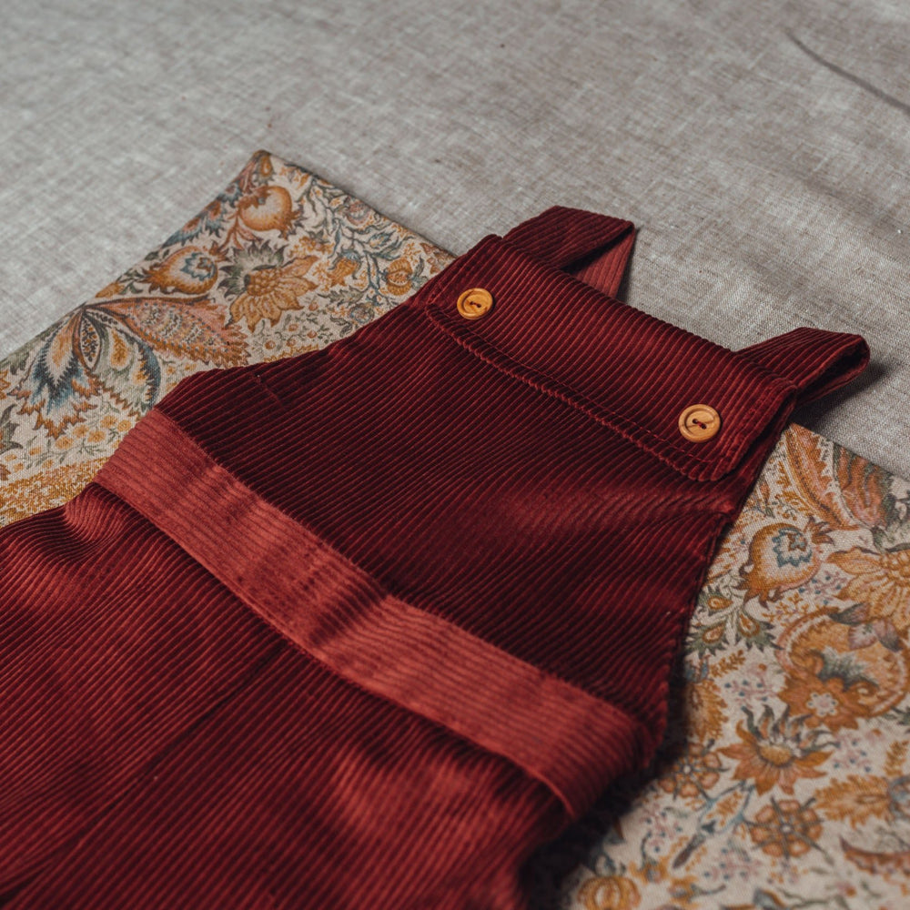 Burgundy Corduroy Overall by Birinit Petit - Petite Belle