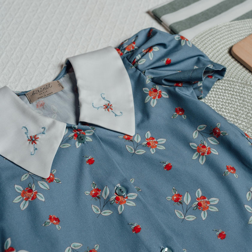 Jackie Shirt With Embroidered Collar by Birinit Petit - Petite Belle