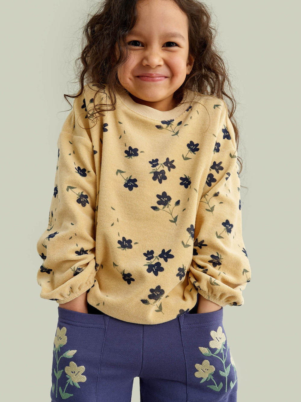 Little Wildflowers Terry Sweatshirt by Mainio - Petite Belle