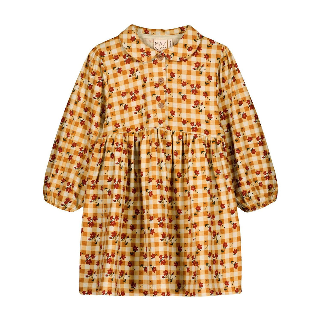 Plaid Flowers Dress by Mainio - Petite Belle