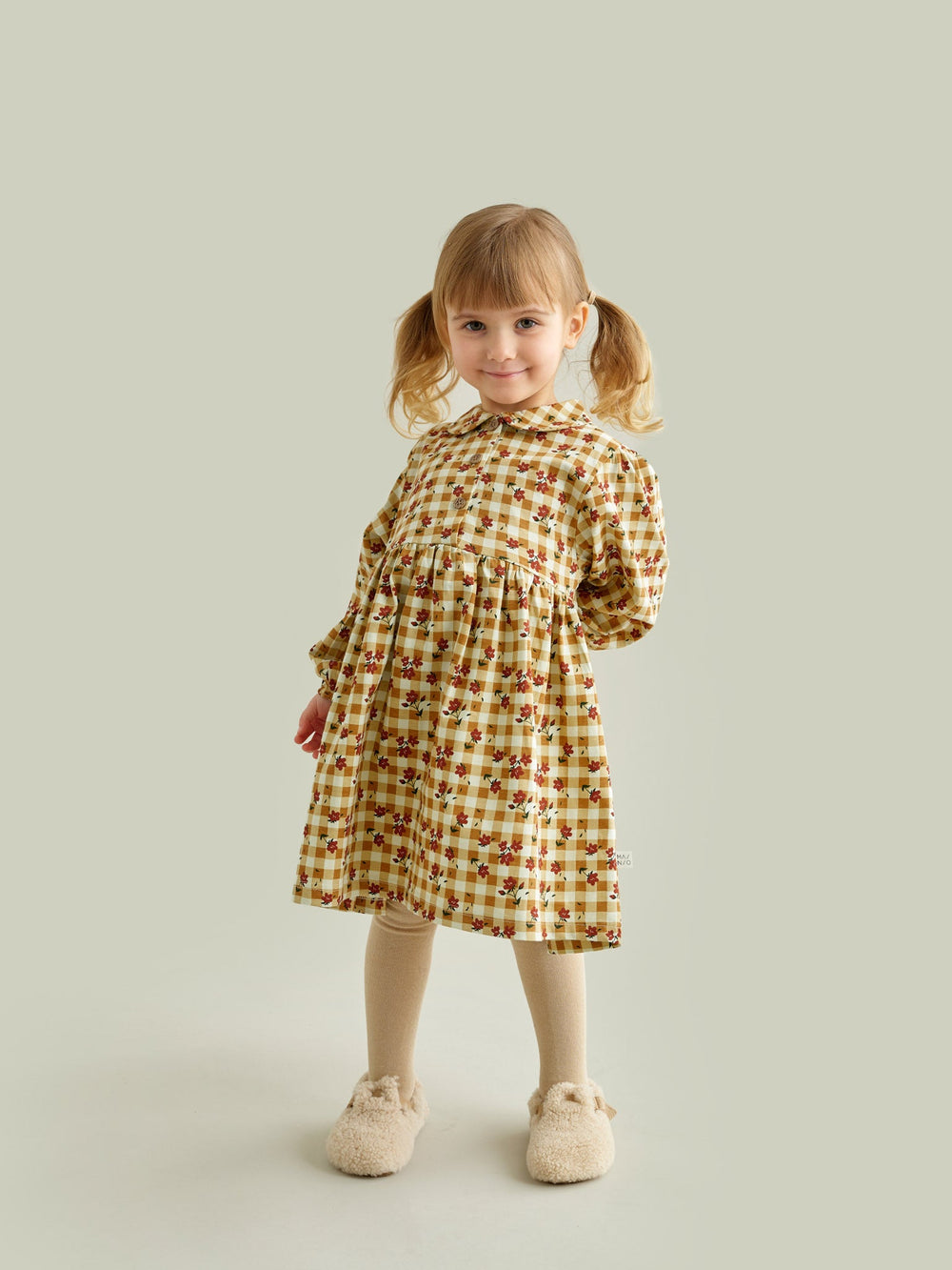 Plaid Flowers Dress by Mainio - Petite Belle