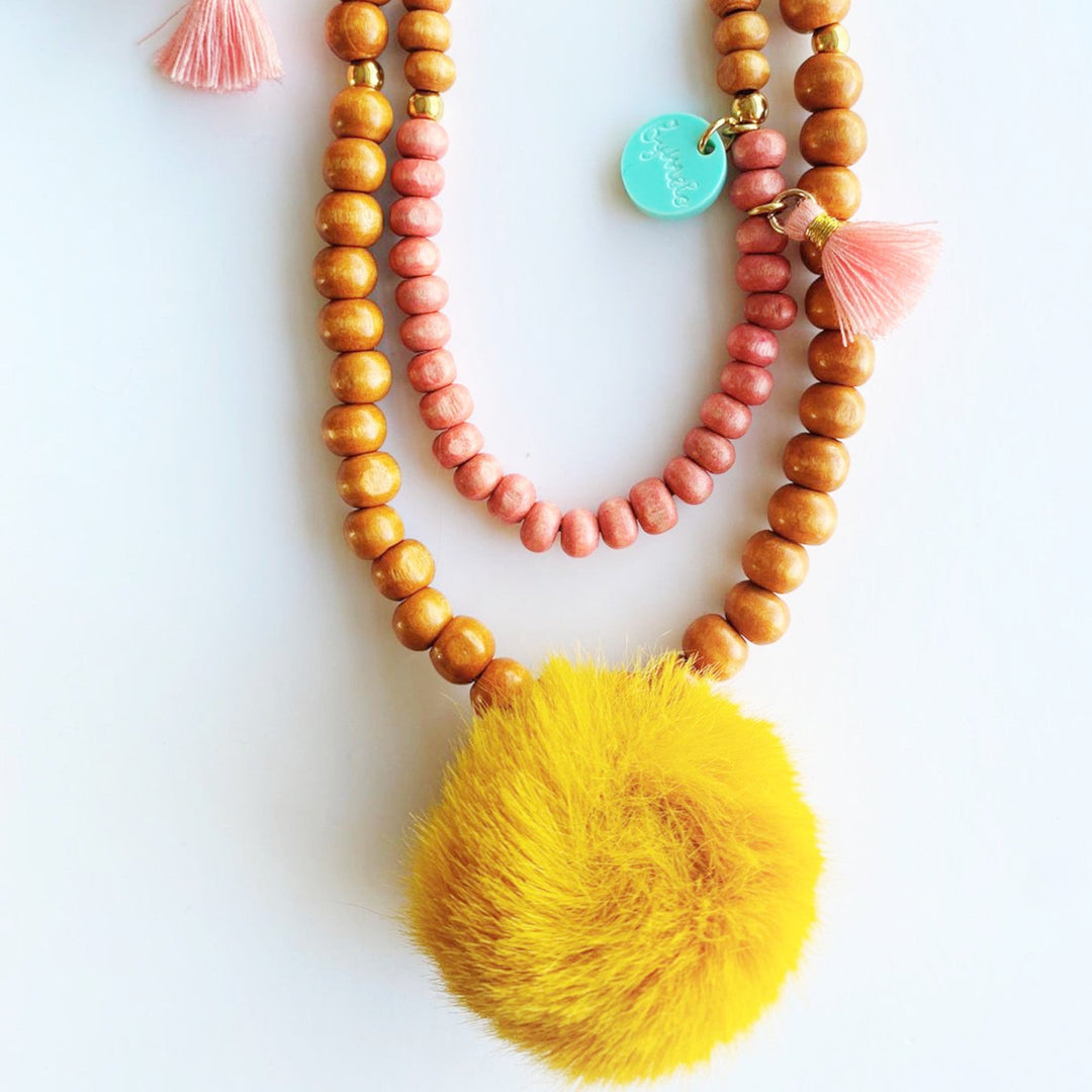 Pompom Necklace by ByMelo - Petite Belle