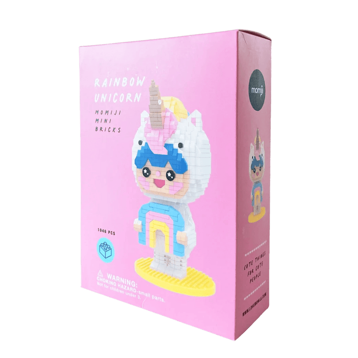 Rainbow Unicorn Mini-Bricks by Momiji - Petite Belle
