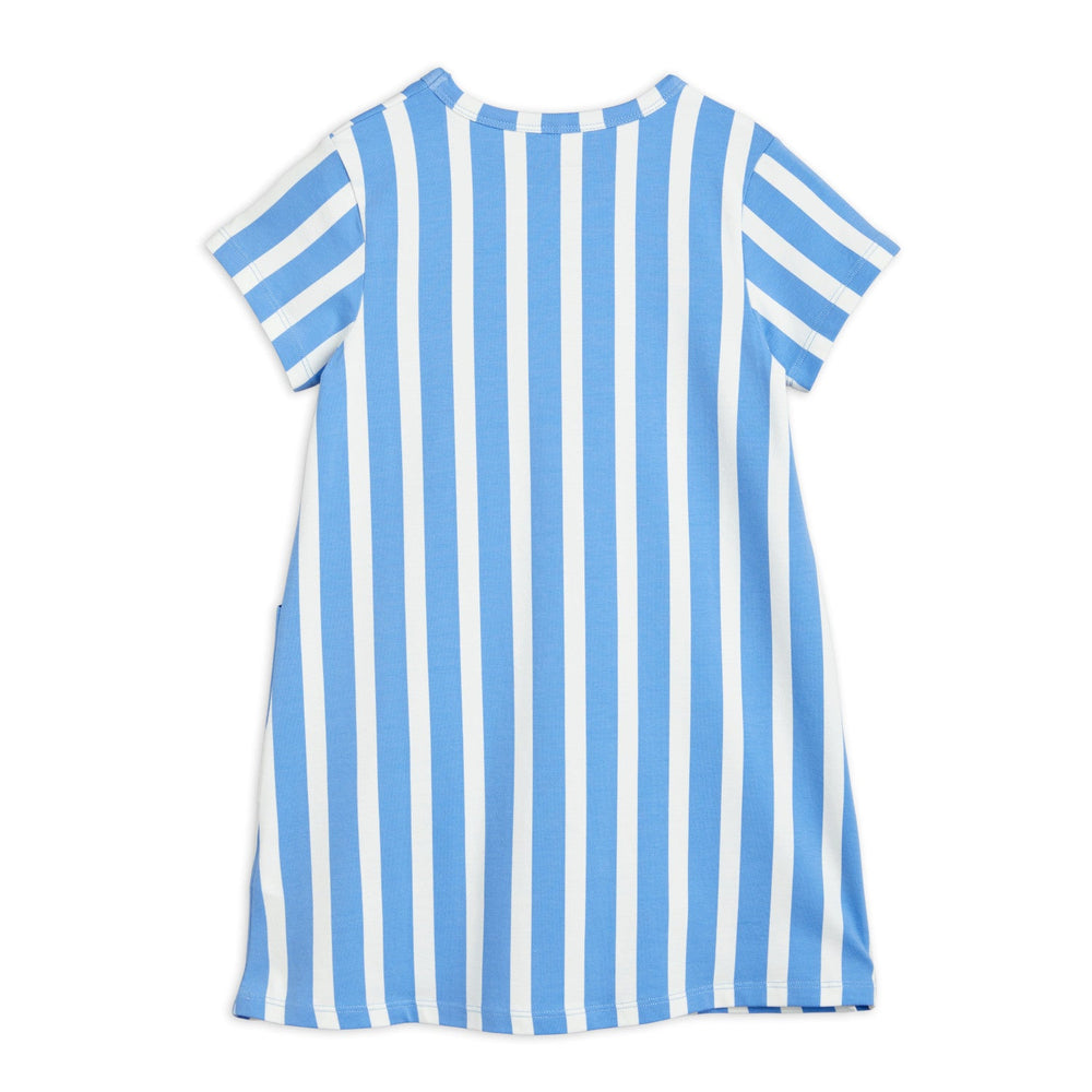 RitzRatz Stripe Dress in Blue by Mini Rodini - Petite Belle