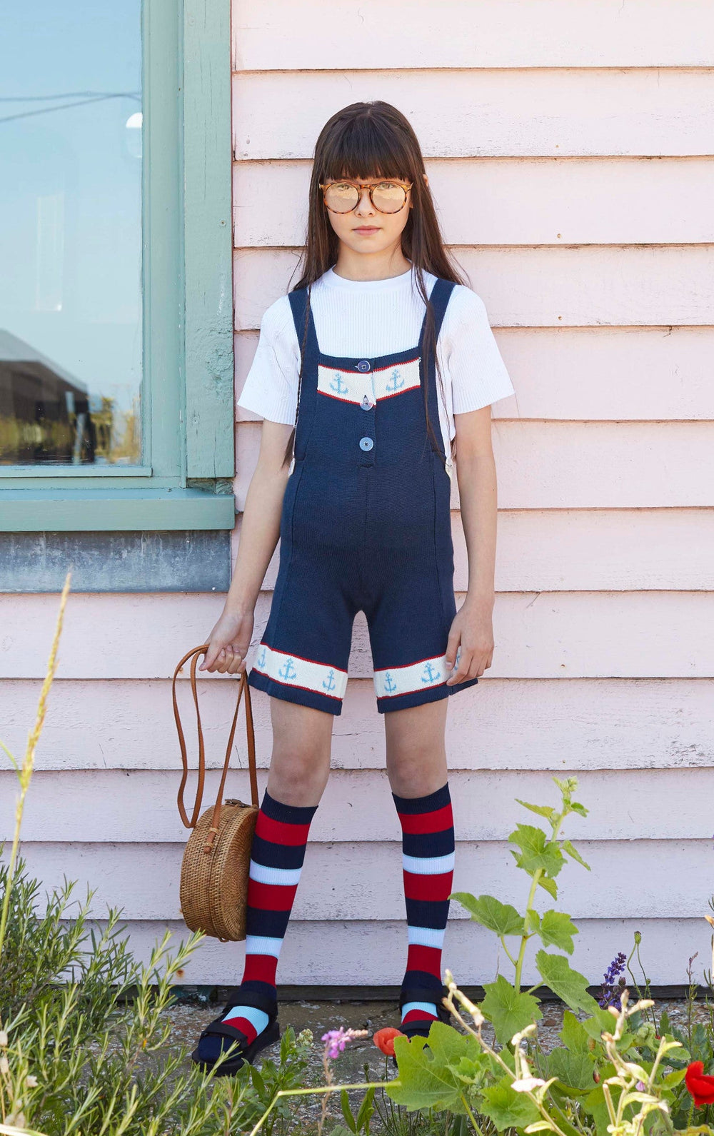 Sailor Knitted Playsuit by Fish & Kids - Petite Belle