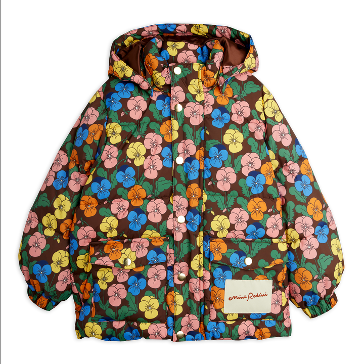 Violas All Over Print Heavy Puffer by Mini Rodini - Petite Belle | UK Stockist