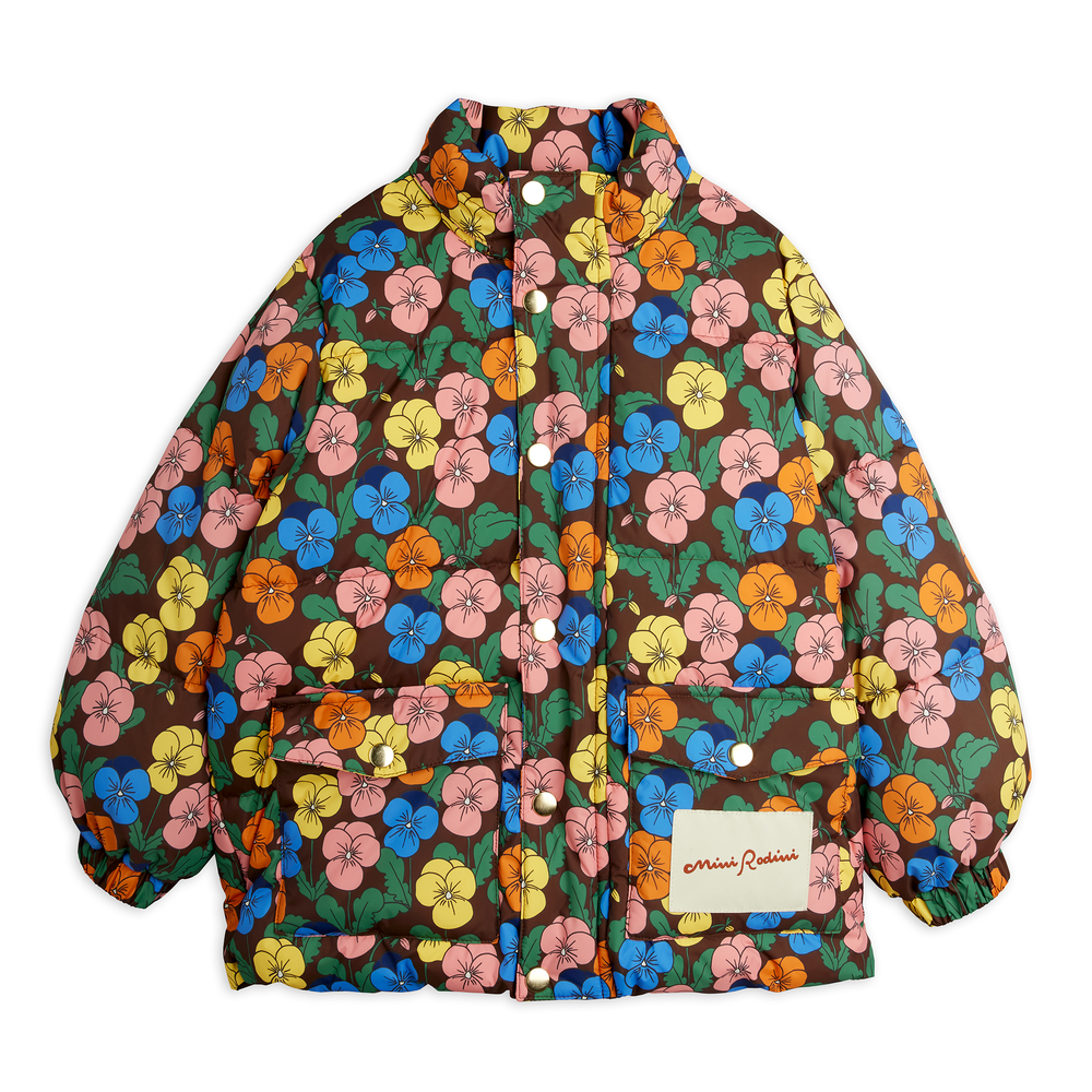Violas All Over Print Heavy Puffer by Mini Rodini - Petite Belle | UK Stockist