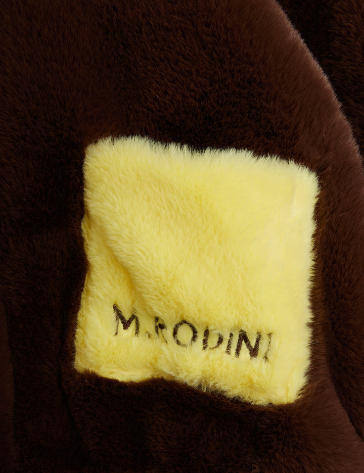 Rabbit Ear Faux Fur Jacket by Mini Rodini - Petite Belle | UK Stockist