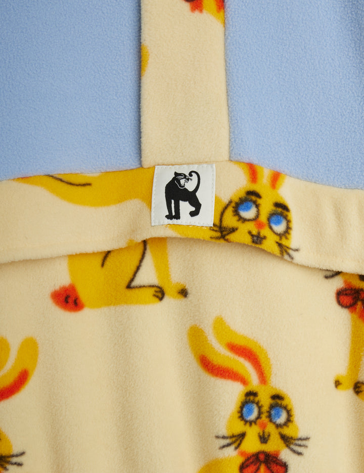 Rabbit Fleece Half-Zip Sweater by Mini Rodini