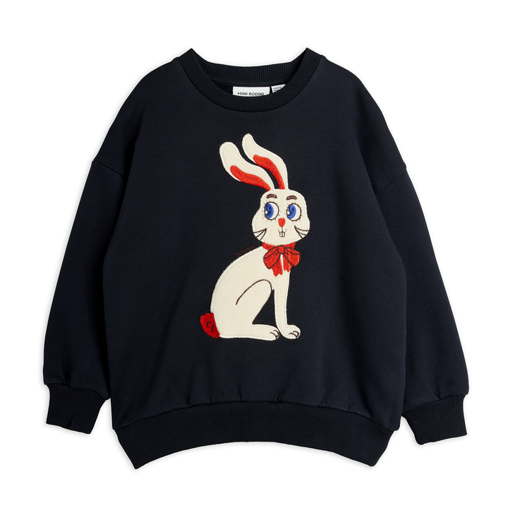 Rabbit Applique Sweatshirt by Mini Rodini - Petite Belle | UK Stockist