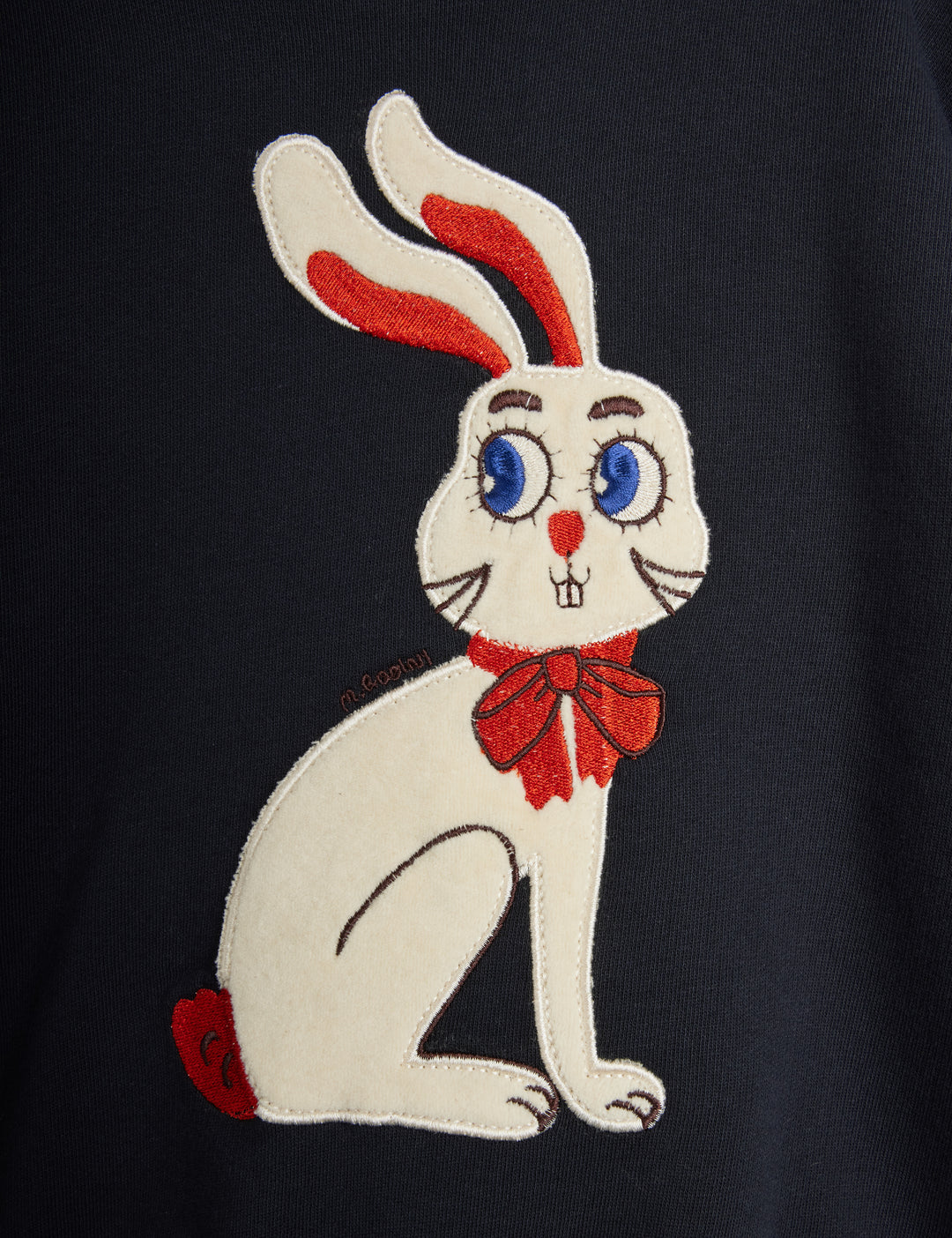 Rabbit Applique Sweatshirt by Mini Rodini - Petite Belle | UK Stockist