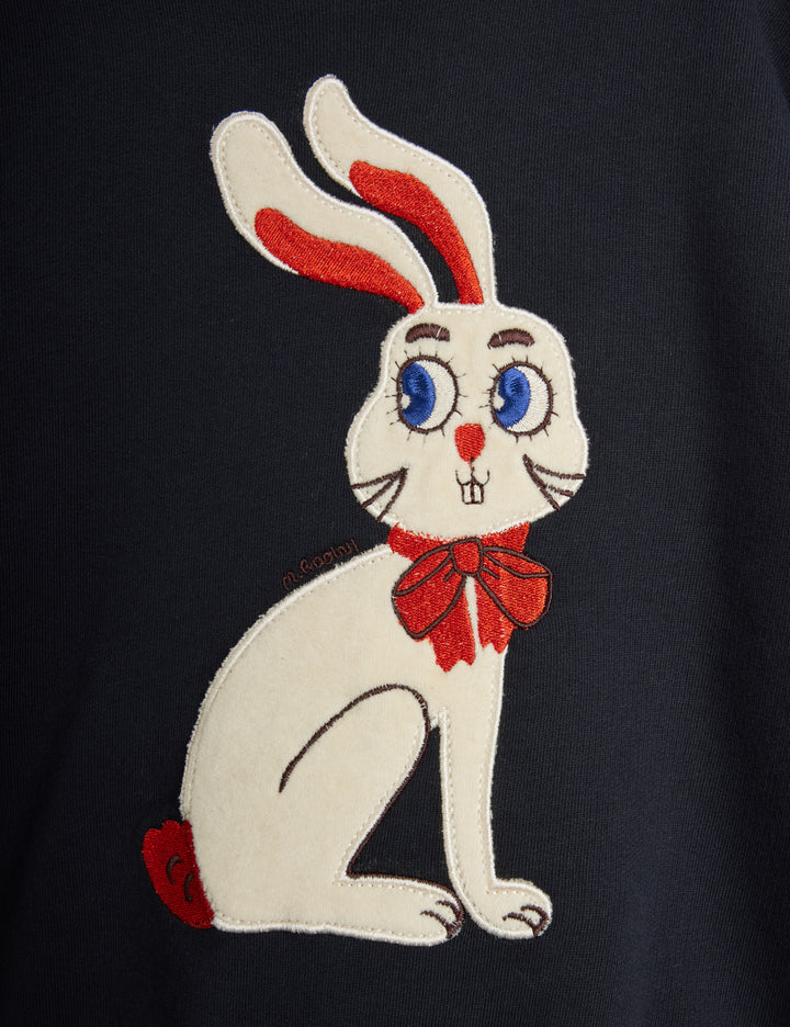 Rabbit Applique Sweatshirt by Mini Rodini - Petite Belle | UK Stockist