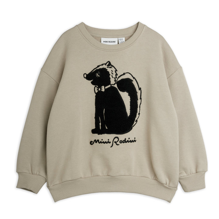 Skunk Chenille Sweatshirt by Mini Rodini - Petite Belle | UK Stockist