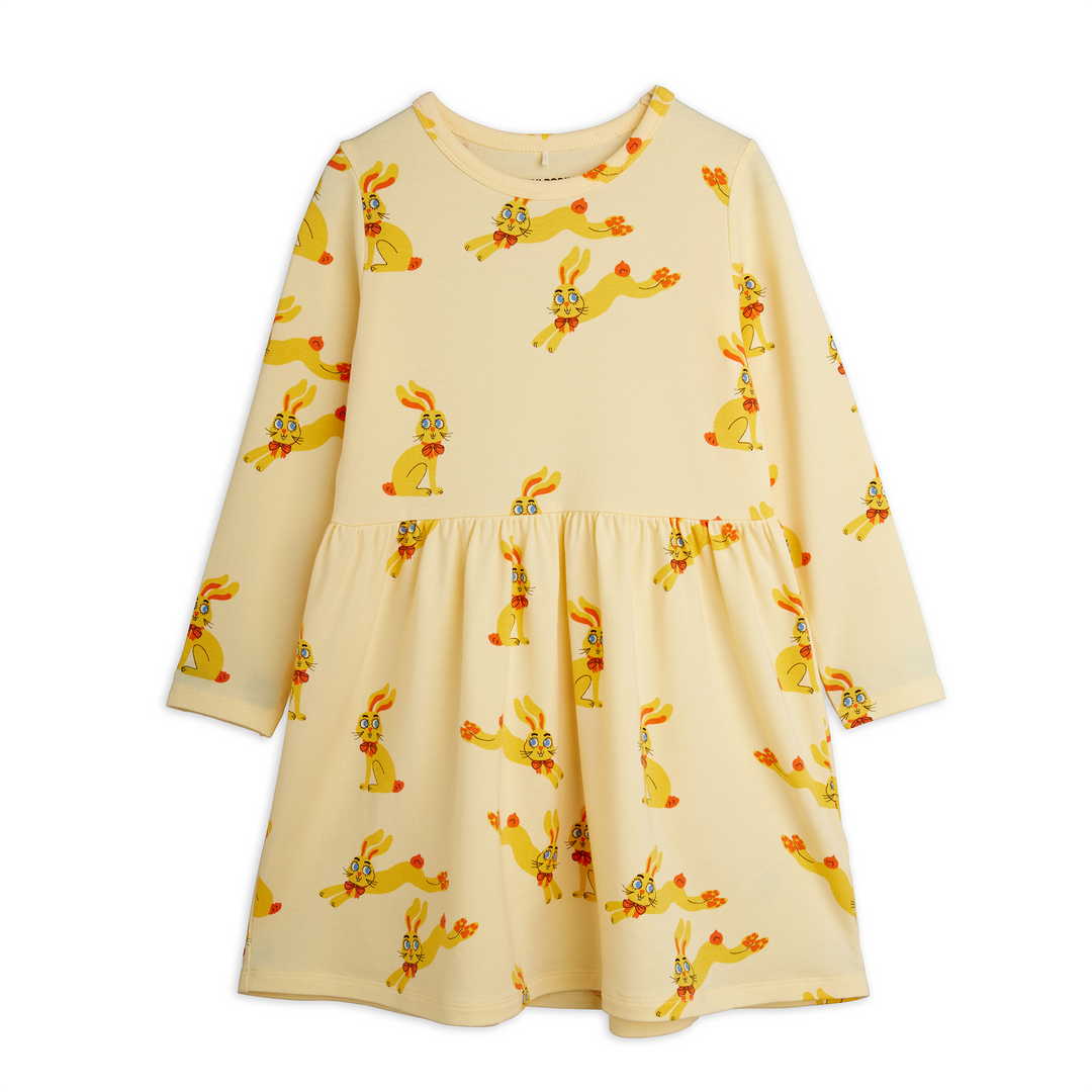 Rabbits Long Sleeves Dress by Mini Rodini - Petite Belle | UK Stockist