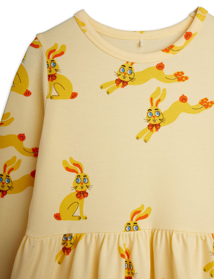 Rabbits Long Sleeves Dress by Mini Rodini - Petite Belle | UK Stockist