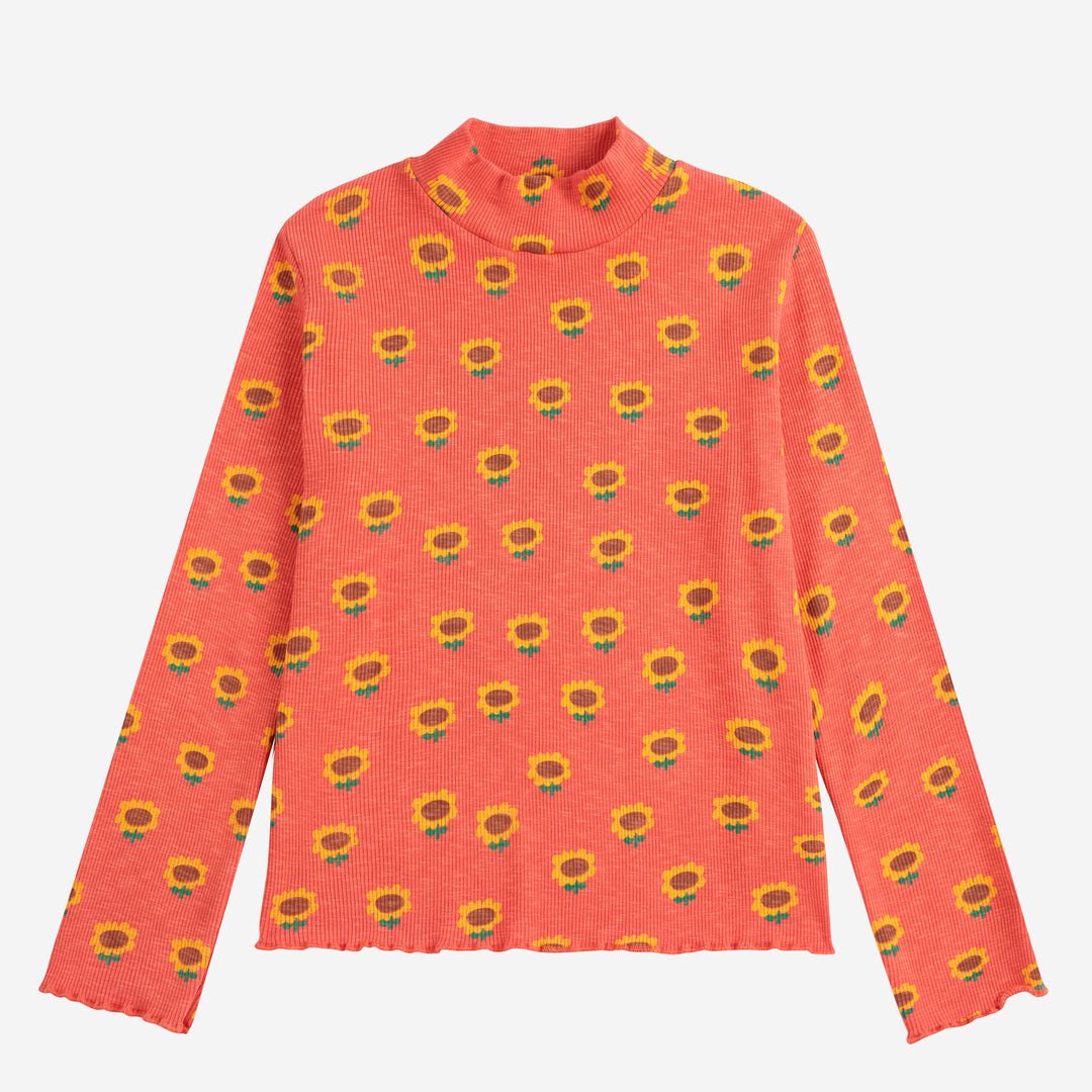 Sunflower All Over Turtleneck Tee by Bobo Choses - Petite Belle | UK Stockist