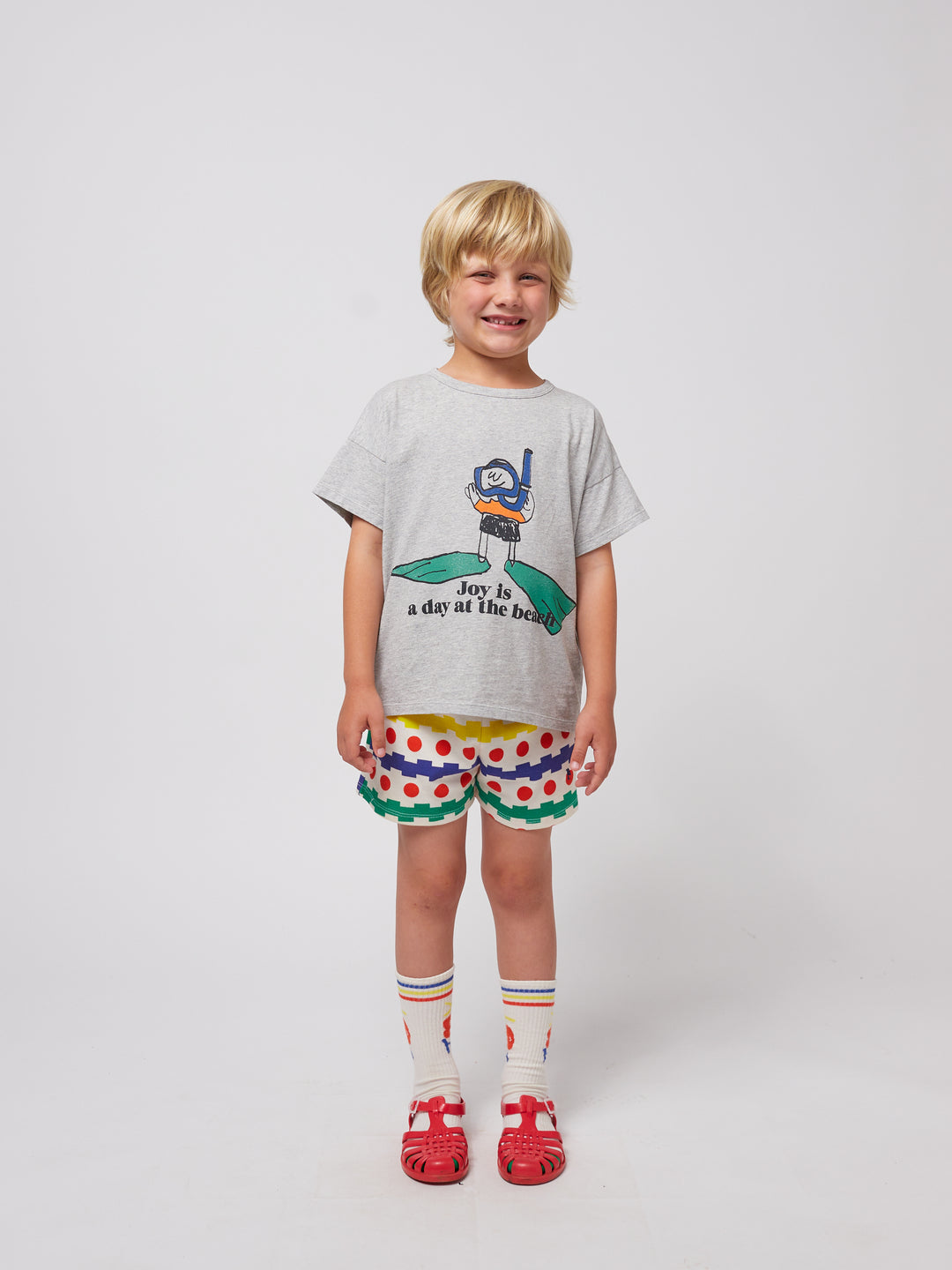 Geometric All Over Waffle Shorts by Bobo Choses - Petite Belle | UK Stockist