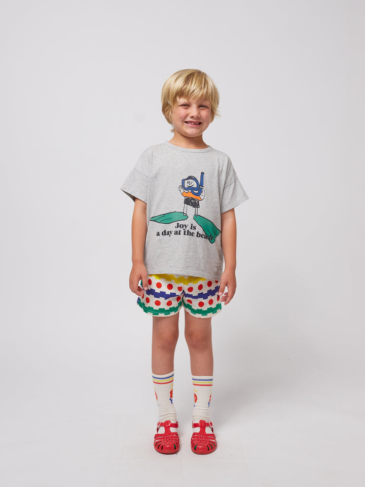 Geometric All Over Waffle Shorts by Bobo Choses - Petite Belle | UK Stockist