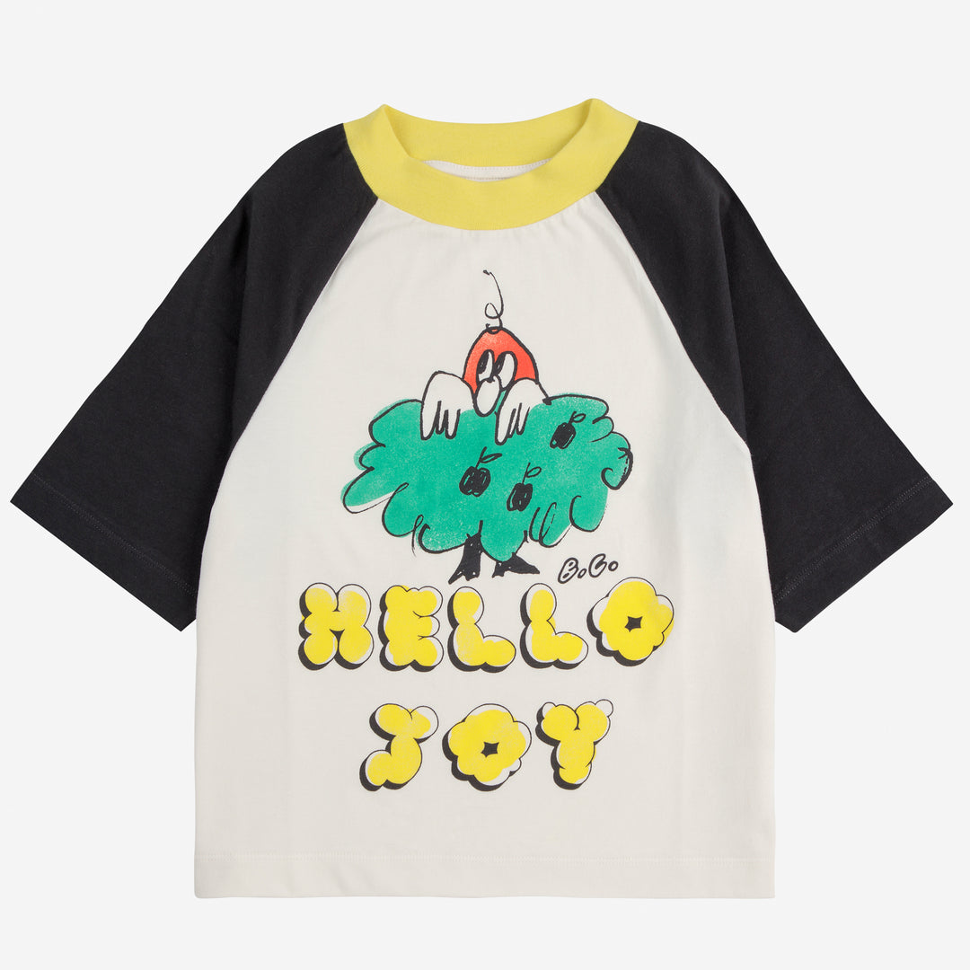 Hello Joy Raglan Sleeves Tee by Bobo Choses - Petite Belle | UK Stockist