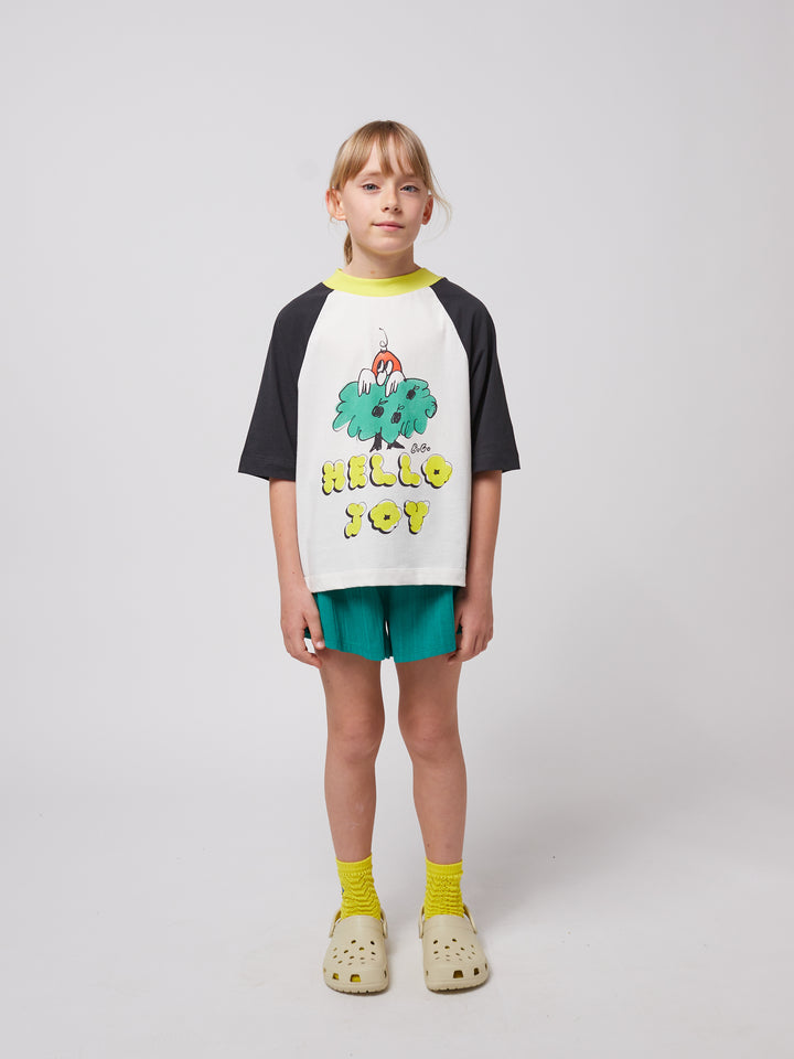 Hello Joy Raglan Sleeves Tee by Bobo Choses - Petite Belle | UK Stockist