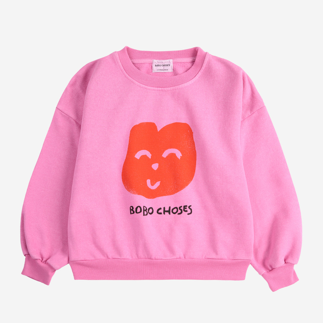 Joyful Face Sweatshirt by Bobo Choses  - Petite Belle | UK Stockist