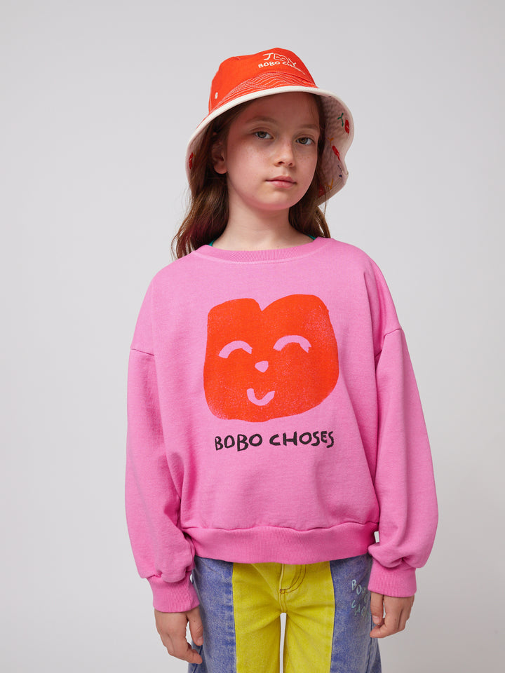 Joyful Face Sweatshirt by Bobo Choses  - Petite Belle | UK Stockist