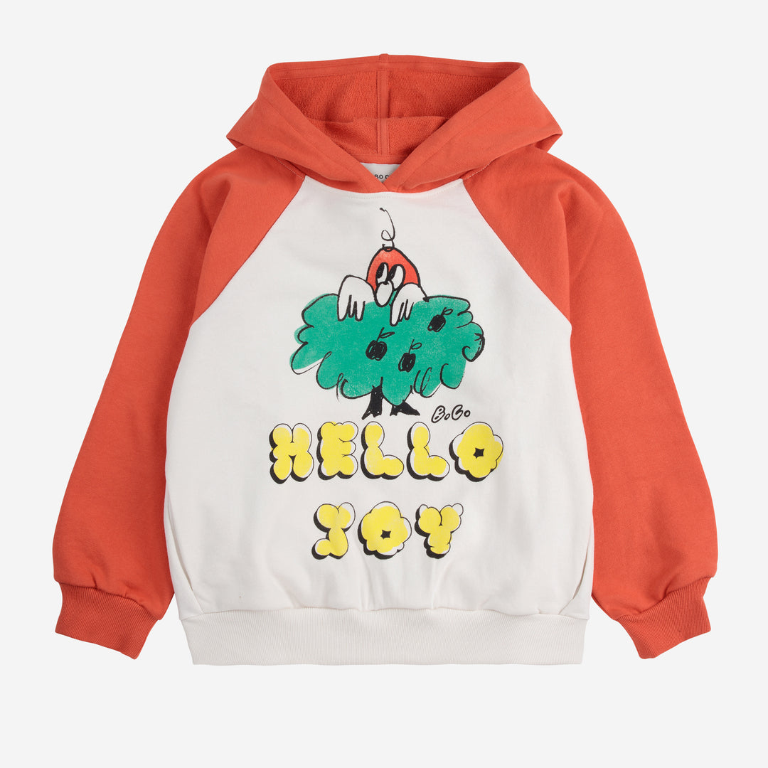 Hello Joy Raglan Sleeve Hoodie by Bobo Choses - Petite Belle | UK Stockist