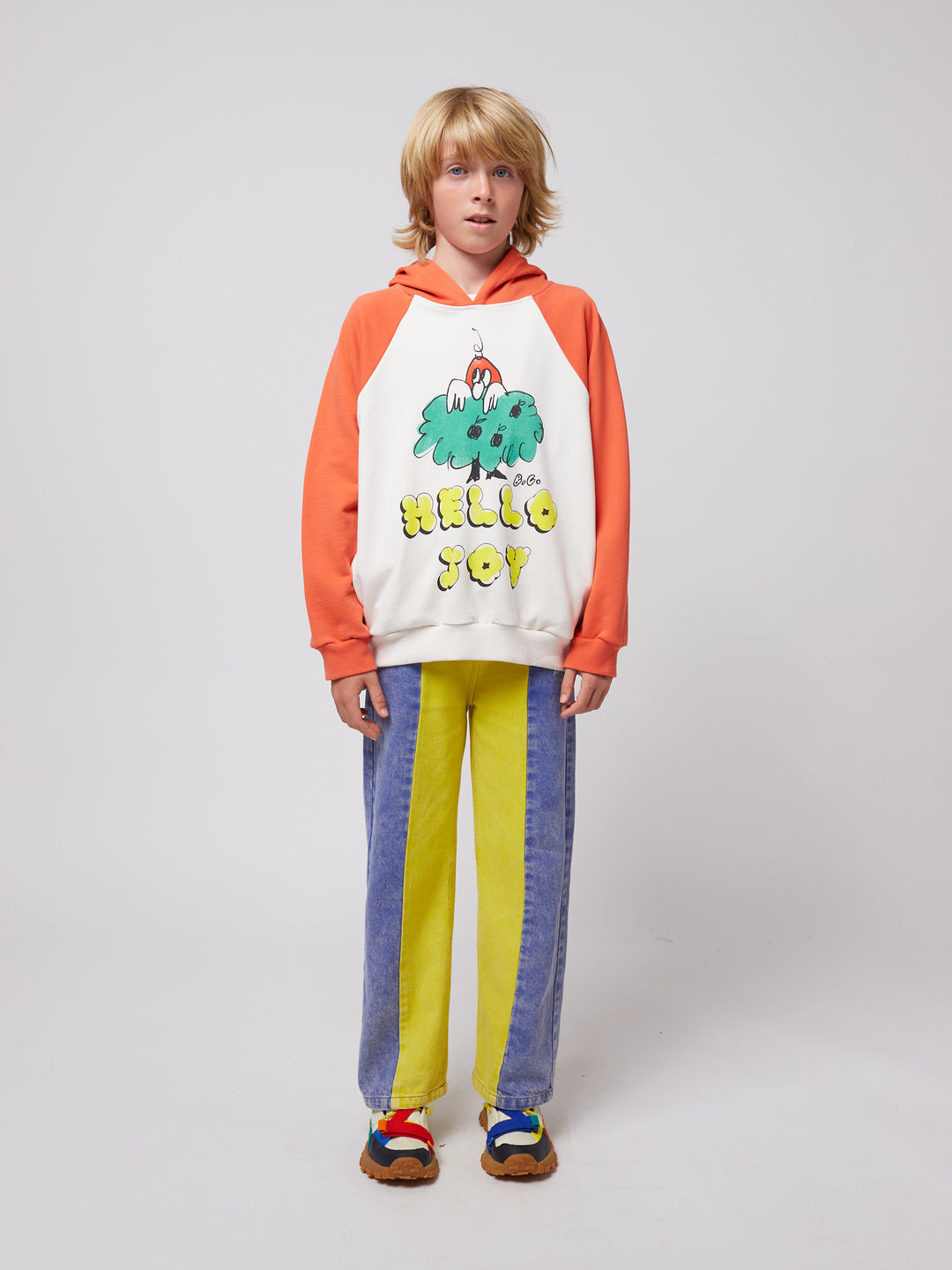 Hello Joy Raglan Sleeve Hoodie by Bobo Choses - Petite Belle | UK Stockist