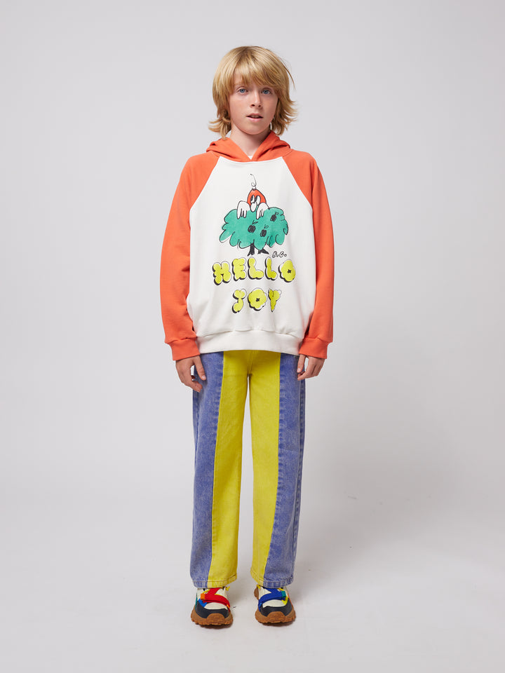 Hello Joy Raglan Sleeve Hoodie by Bobo Choses - Petite Belle | UK Stockist