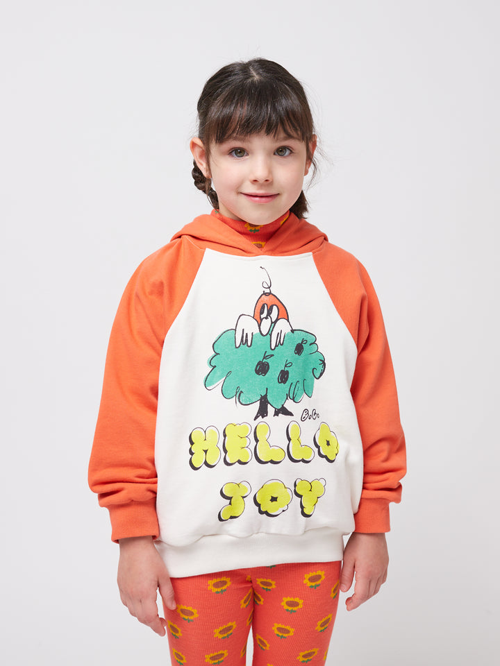 Hello Joy Raglan Sleeve Hoodie by Bobo Choses - Petite Belle | UK Stockist