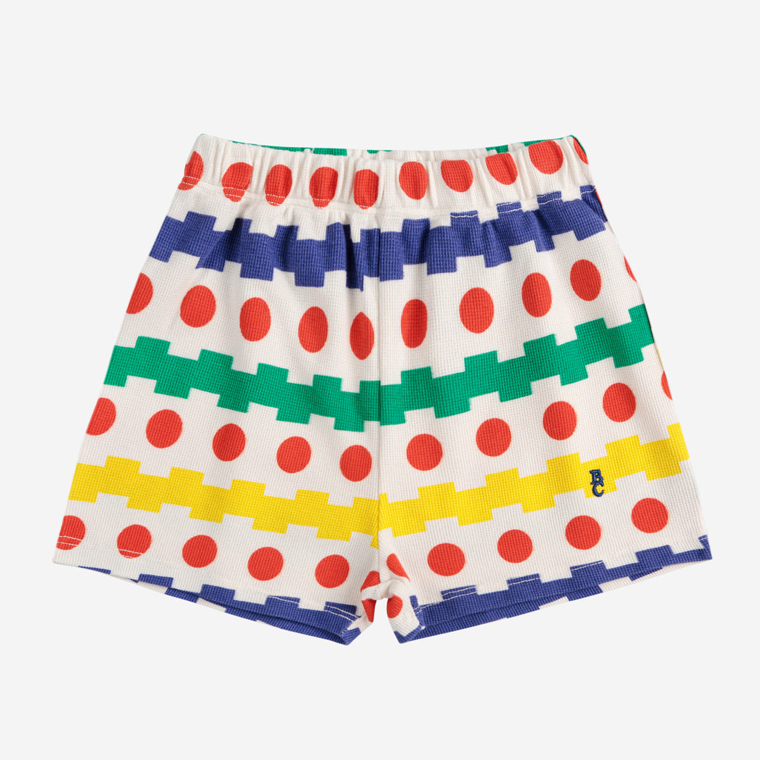 Geometric All Over Waffle Shorts by Bobo Choses - Petite Belle | UK Stockist