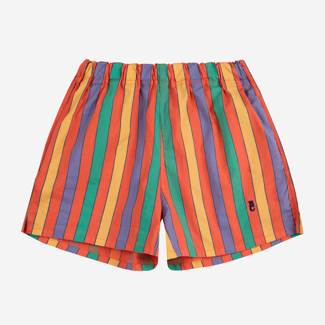 Multicolour Stripes Woven Shorts by Bobo Choses - Petite Belle | UK Stockist