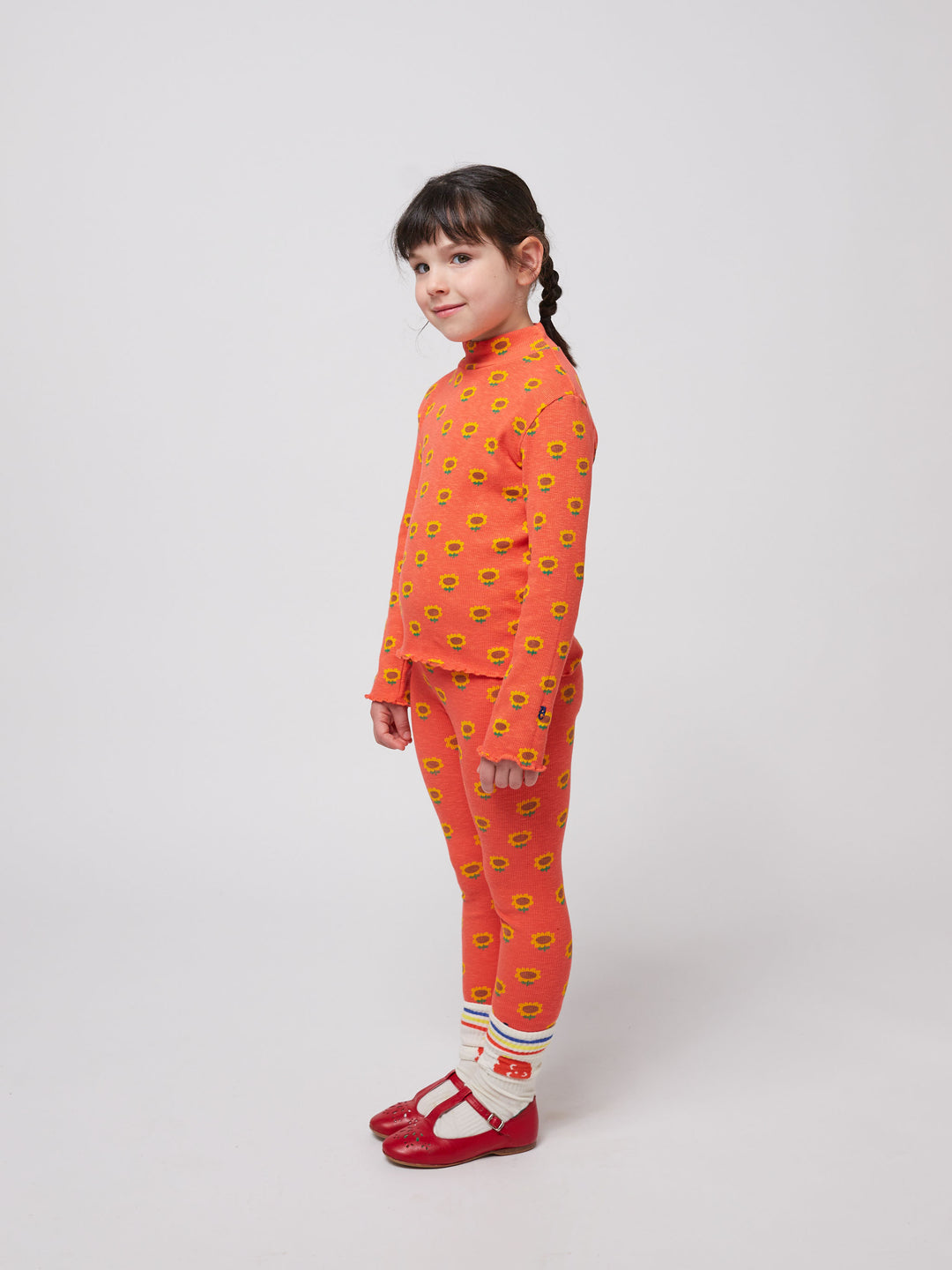 Sunflower All Over Turtleneck Tee by Bobo Choses - Petite Belle | UK Stockist