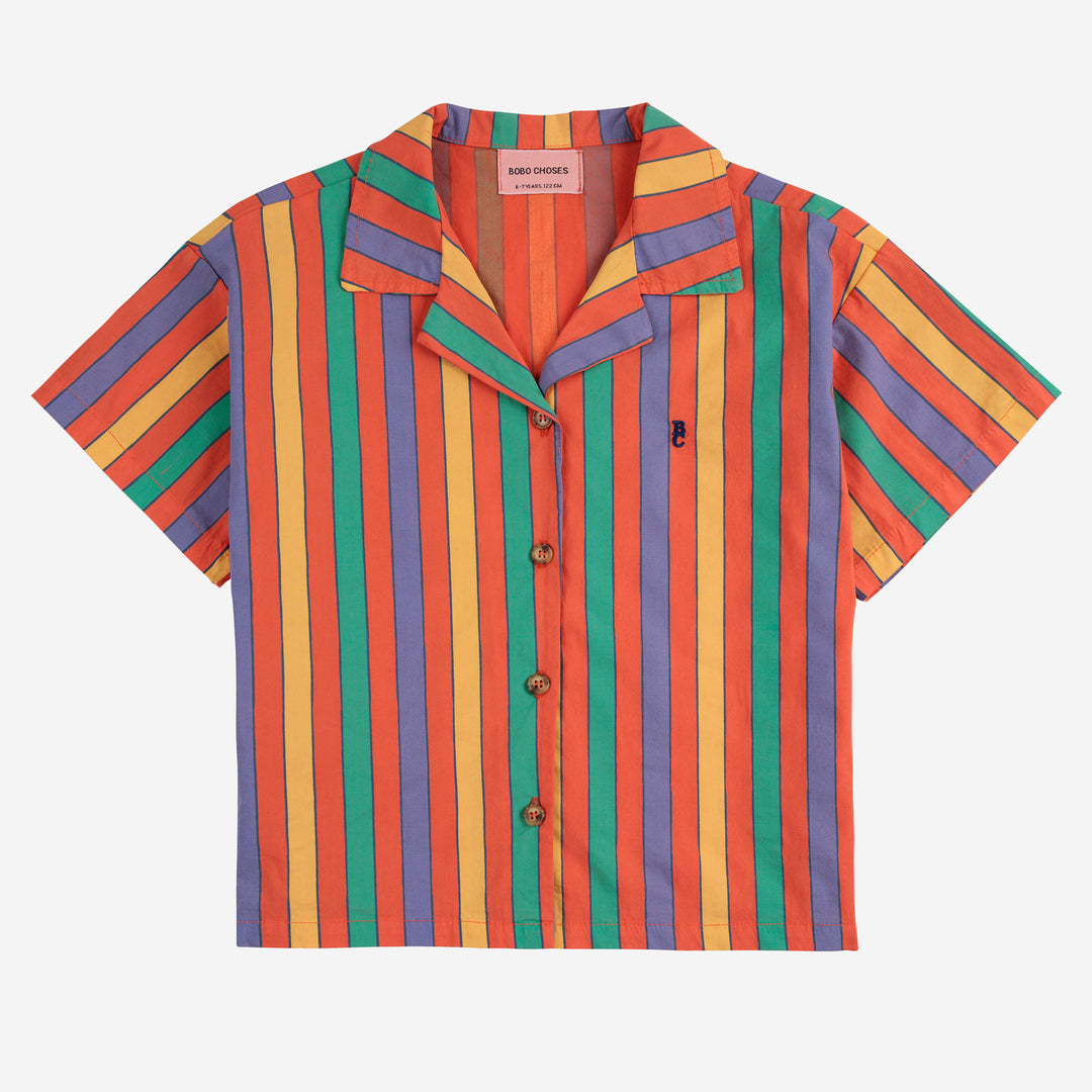 Multicolor Stripes Shirt by Bobo Choses - Petite Belle | UK Stockist