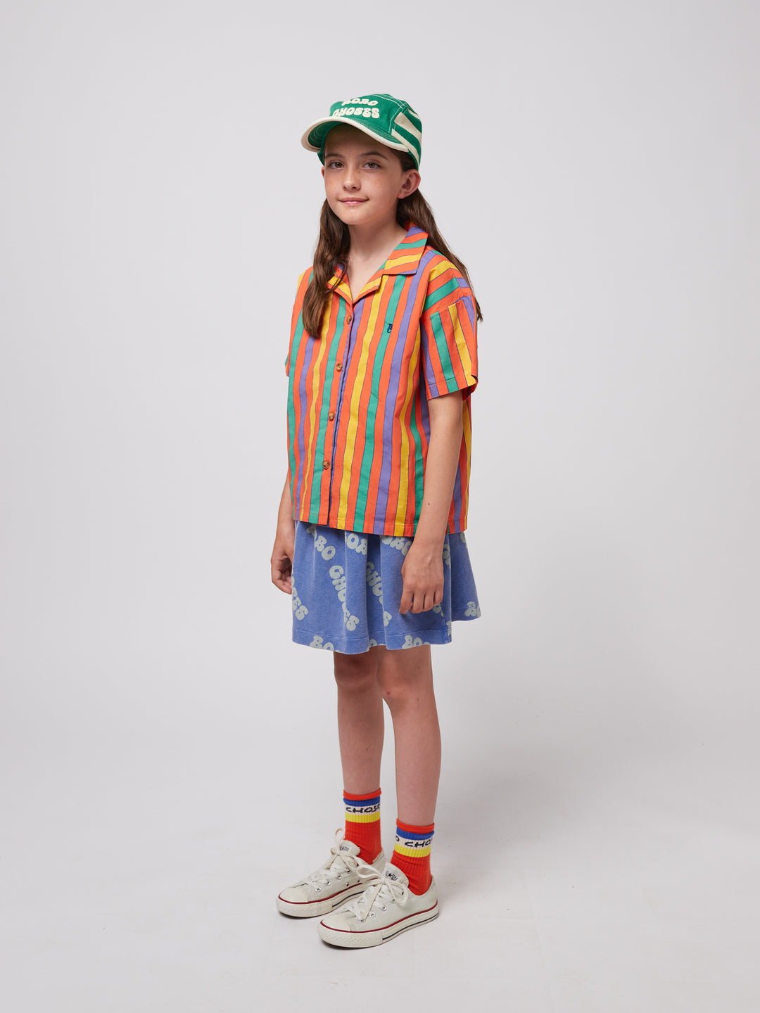 Multicolor Stripes Shirt by Bobo Choses - Petite Belle | UK Stockist