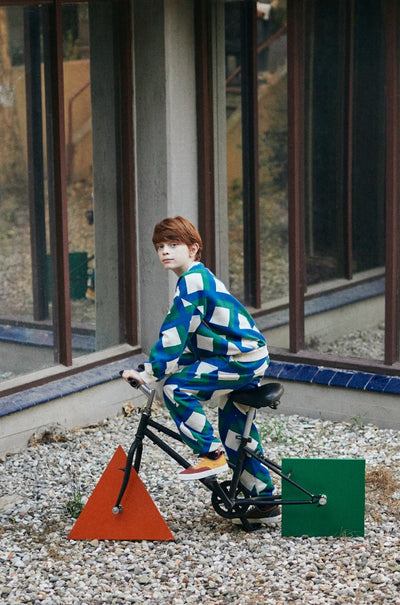Giant Check Jogging Pants by Bobo Choses - Petite Belle | UK Stockist