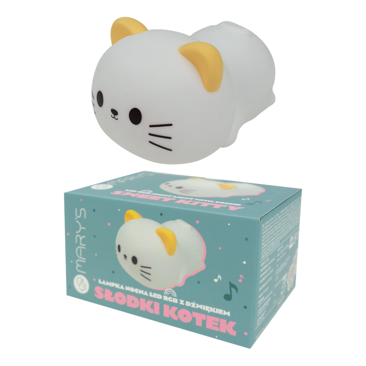 Sweet Cat LED Night Lamp by Mary's - Petite Belle | UK Stockist