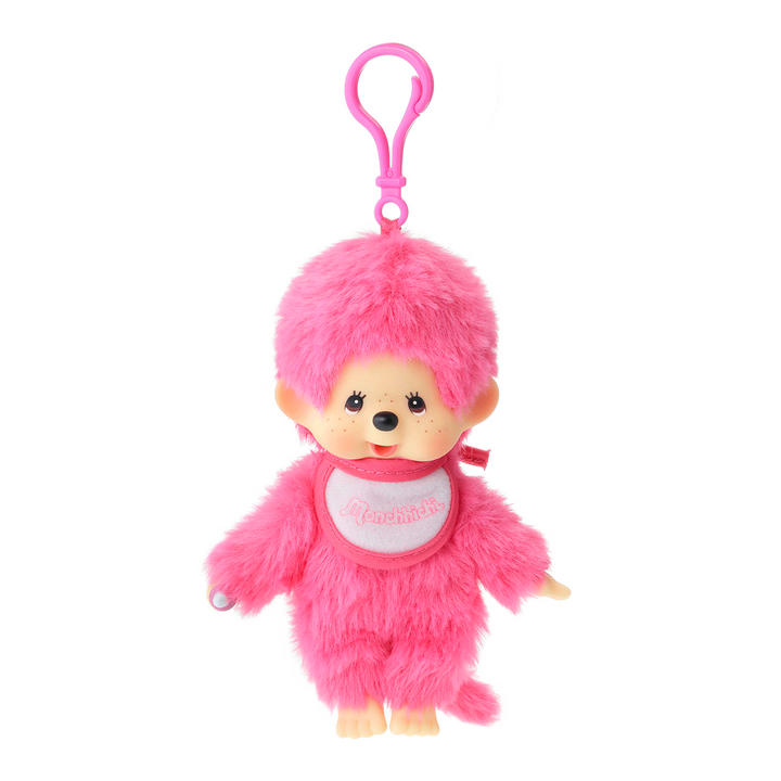 Monchhichi - Lacie Satin Bib Plush Keychain (3 colours) by Sekiguchi - Petite Belle | UK Stockist