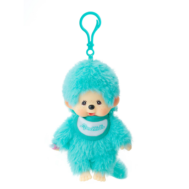 Monchhichi - Lacie Satin Bib Plush Keychain (3 colours) by Sekiguchi - Petite Belle | UK Stockist