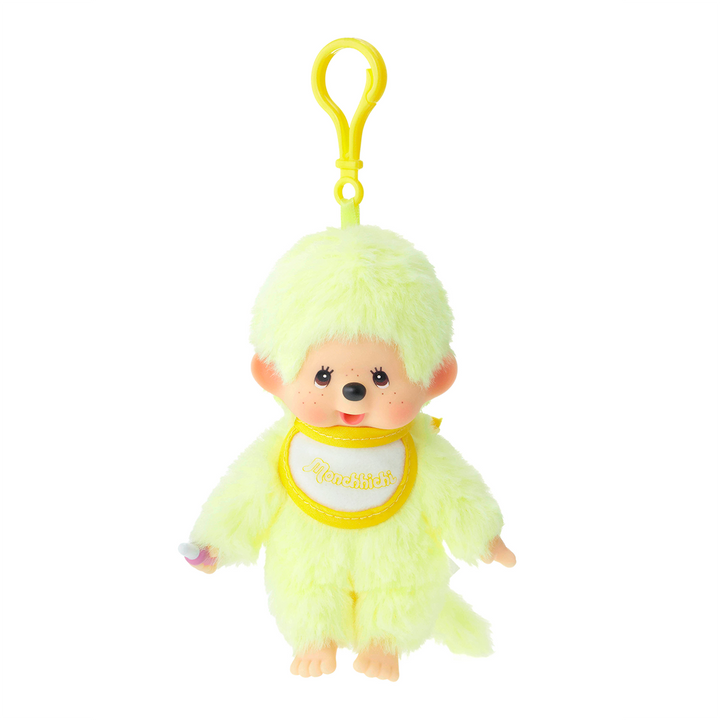 Monchhichi - Lacie Satin Bib Plush Keychain (3 colours) by Sekiguchi - Petite Belle | UK Stockist