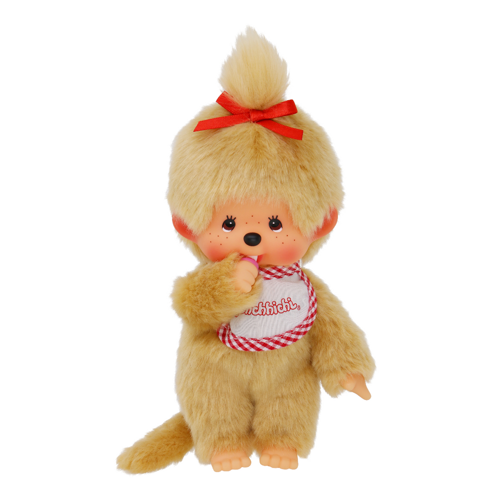 Monchhichi - Girl Plush Doll Beige by Sekiguchi - Petite Belle | UK Stockist